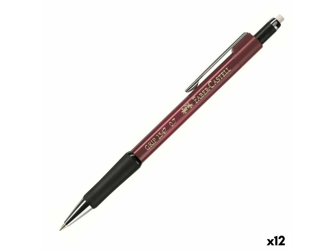 Lapiseira FABER-CASTELL Grip 1347 Vermelho 0,7 Mm 12 Unidades