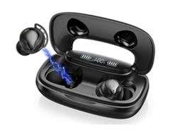 Fones Bluetooth Tws Mini Ipx7 Cvc8.0 170h Microfone Preto