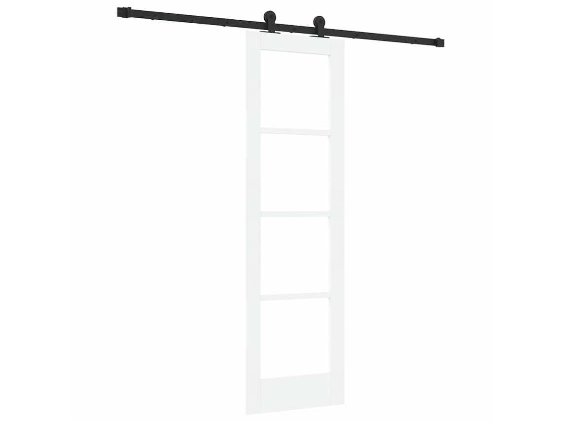 Conjunto 1 Porta Moderna Vidaxl Branco Madeira De Pinho Maciça (61 X 198,5 Cm)