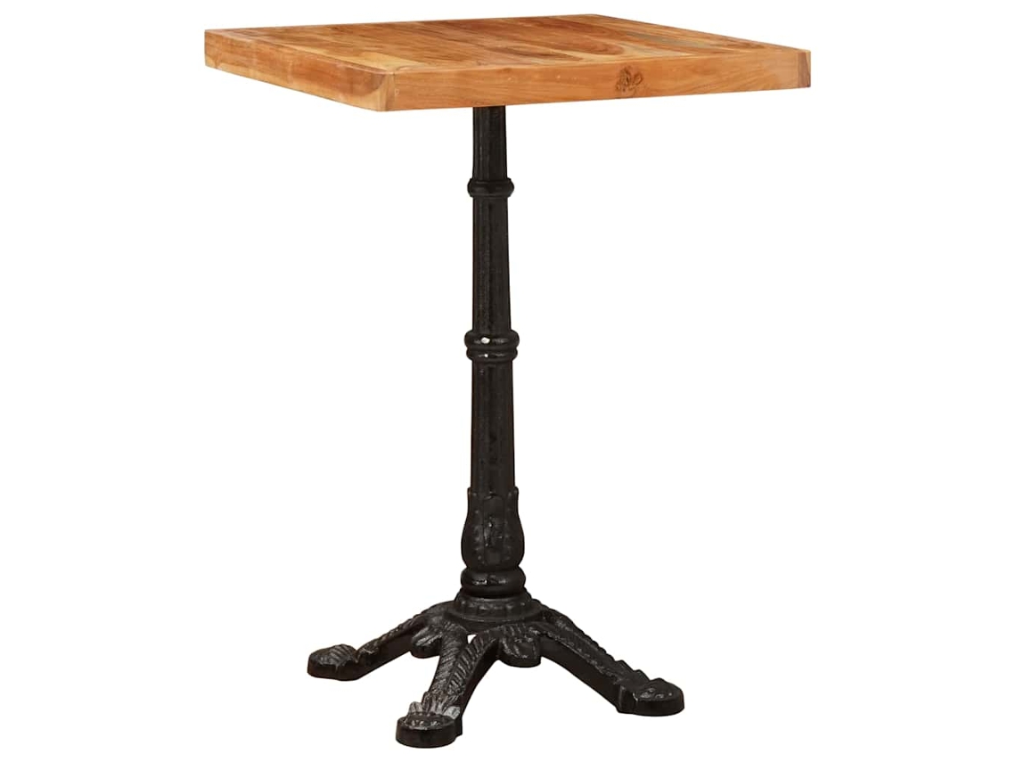 Vidaxl Mesa De Esplanada 50 X 50 X 76 Cm Madeira Sólida De Acácia