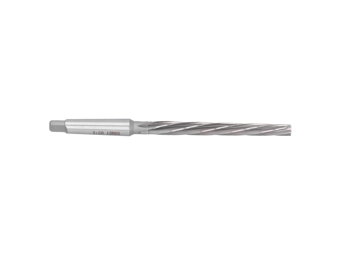 Alargador Hss 6 Lâminas Cone 1:50 12mm, Aço Rápido, Alta Dureza, Para Máquinas
