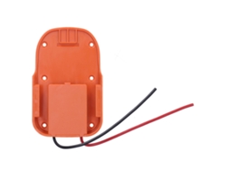 Yuru adaptador de bateria com buraco de fixação para conectores de energia ridgid 18v e aeg 18v