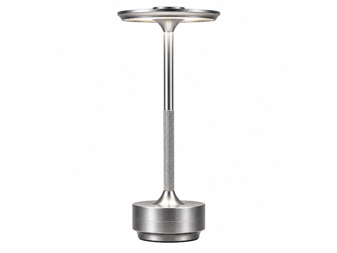 Candeeiro De Mesa Led Sem Fios - Prateado