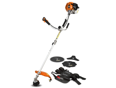 Roçadeira A Gasolina 52 Cm³ 3 Lâminas 1 Cabeça Duplo Fio Chester