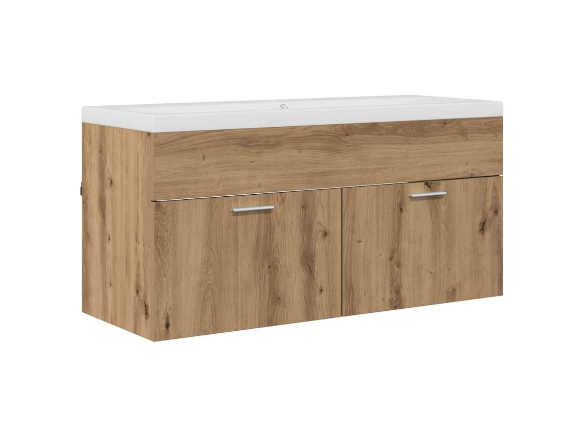 Armário Banheiro Artesanal Carvalho 100x38,5x46 cm MAISON EXCLUSIVE