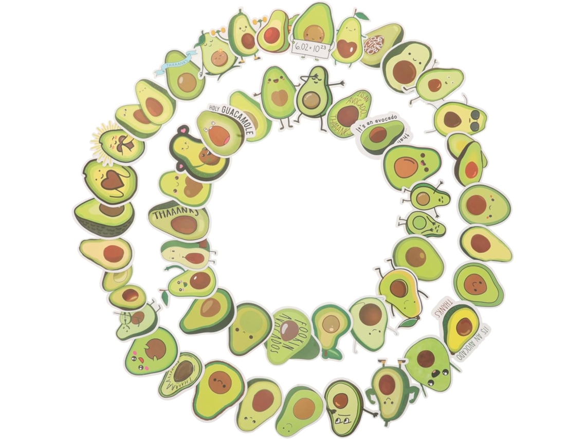 50 Adesivos De Abacate Para Decorar Cadernos, Malas, Scrapbooking E Eletrônicos 50 Adesivos De Abacate Para Decorar Cadernos, Malas, Sc Gokoco