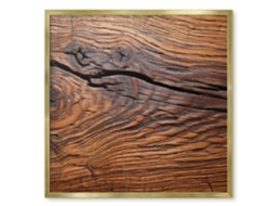 Magnetic Board For Wall Wooden Texture For The Bedroom Espelharte (50x50 Cm)
