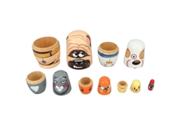 Bonecas Matryoshka De Cão Laxiscreed | Conjunto De 6 Peças Decorativas E Colecionáveis