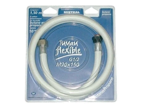 Mangueira De Gás Butano Propano Para Aparafusar 1,5 M Mistral Gaz