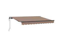 Maison Exclusive - Toldo Retrátil Cinzento-acastanhado 450 × 350 Cm