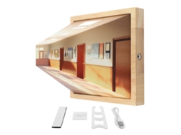 Rebe-lámpara De Noche 3d Visual Ojo Desnudo Arte Óptico Sin Taladro Led Usb Decorativa Pared Salón Clase