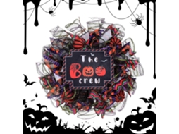 Guirlanda De Halloween Para Porta, Decorações De Halloween Para Porta, Luzes Led, Teia De Aranha, De Gokoco