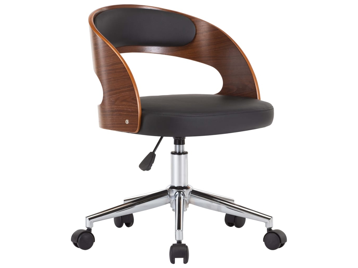 Office Chair, Office Chairs Vidaxl Preto Couro Artificial (n/a)