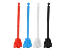 4pcs Pás De Mistura De Resina Reutilizáveis 5 Lâminas Anexo De Broca Para Tinta Epóxi