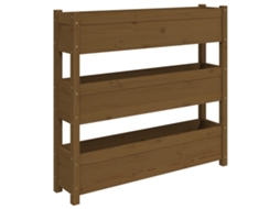 Planter, Planters Vidaxl Marrom Madeira De Pinho (112 X 25 X 104.5 Cm)