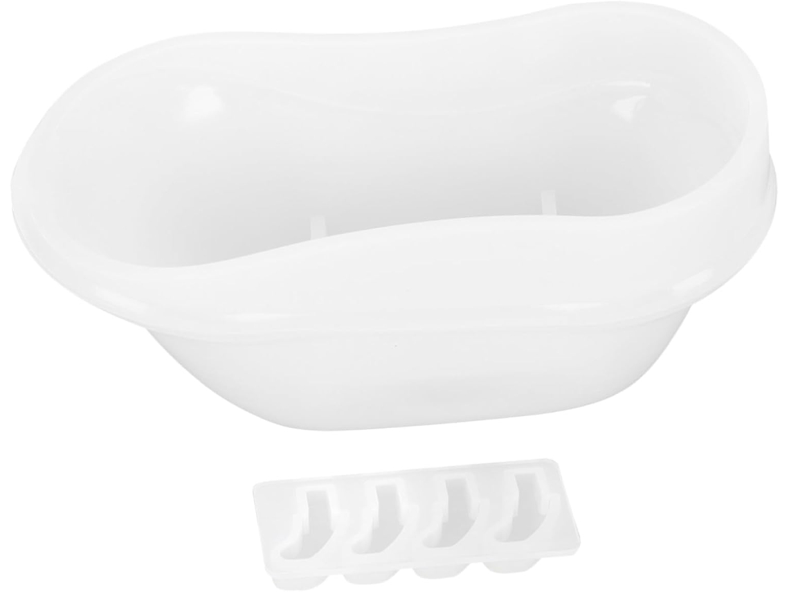 Molde de Silicone para Fabricação Caseira Sabonetes Resina. Tamanho Adequado. Ideal Enfeitar Vasos CHABERLU