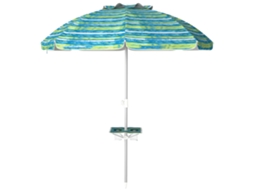 Guarda sol de Praia Ø 190 Cm, Inclinável, Mesa, Porta Copos, Bolsa, UV50+ ORBITRA COMMERCE