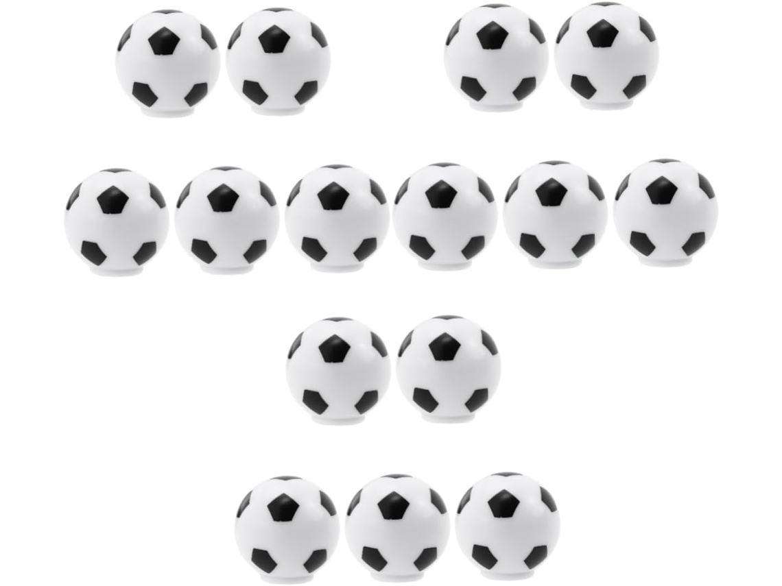 Conjunto De 15 Bolas Futebol Com Cabo, Pomo Para Bola De Futebol, Cabo Para Taco De Futebol, Abs Preto