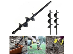 Ferramenta de Jardinagem: Broca de Escavação de Solo para Jardinagem Diâmetro de 4Cm X Comprimento de 45Cm