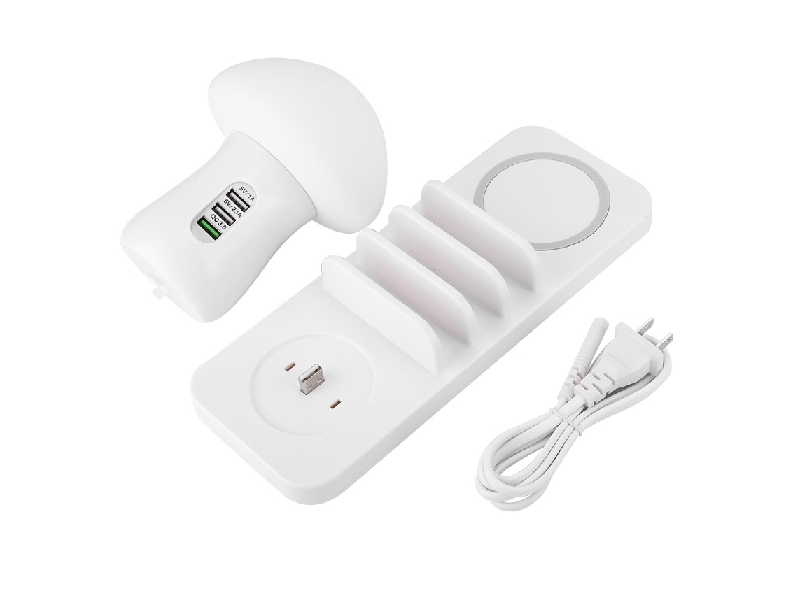 Suporte De Carregamento (carregamento Sem Fio, Iluminação) Luz Cogumelo Suporte De Carregamento Para Telefone E Tablet