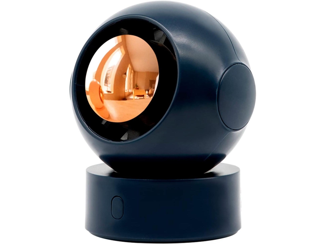 Ventilador de pescoço recarregável via USB, com design rotativo, silencioso, sem lâminas, três velocidades