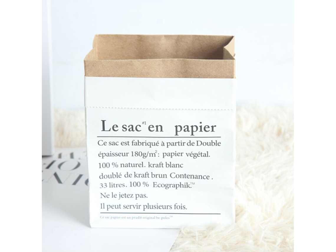 Laxiscreed Saco De Papel Em Couro Para Armazenamento, Mini E Resistente Com Estilo Nórdico