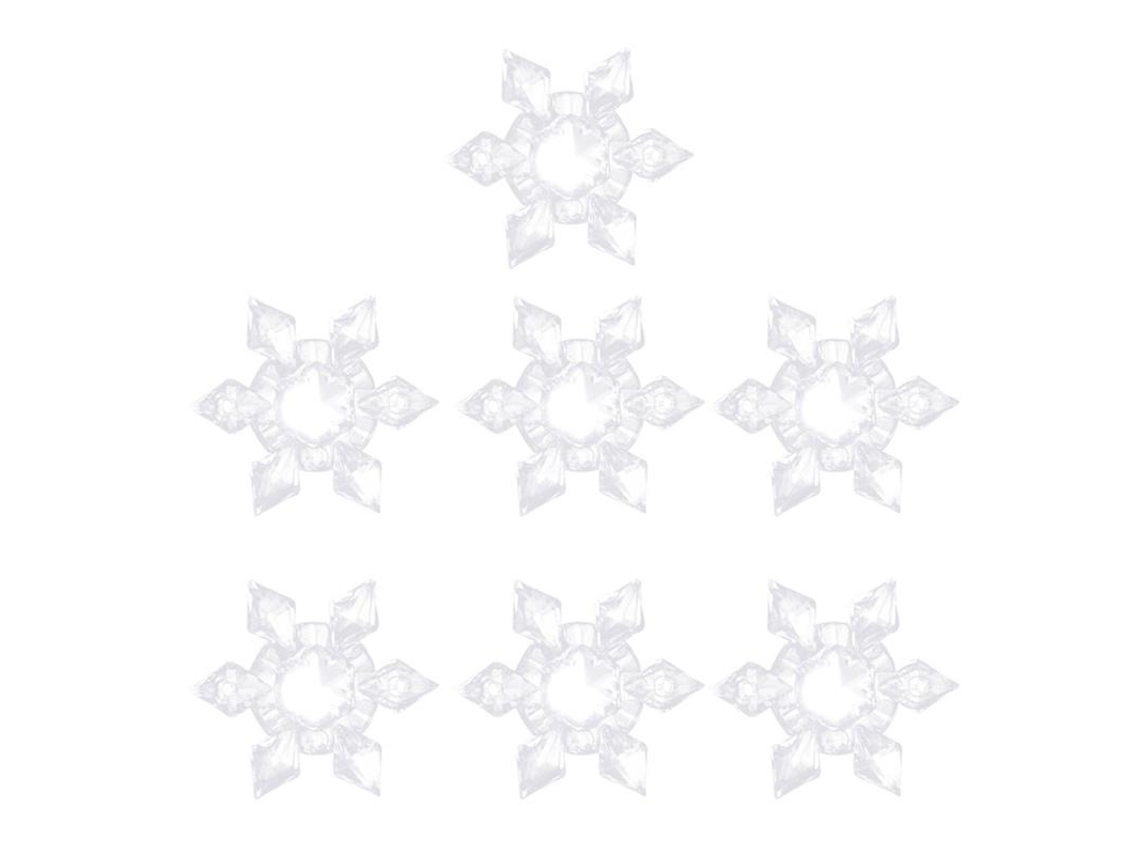 7 Peças de Enfeite de Floco de Neve de Natal ALLINLESS