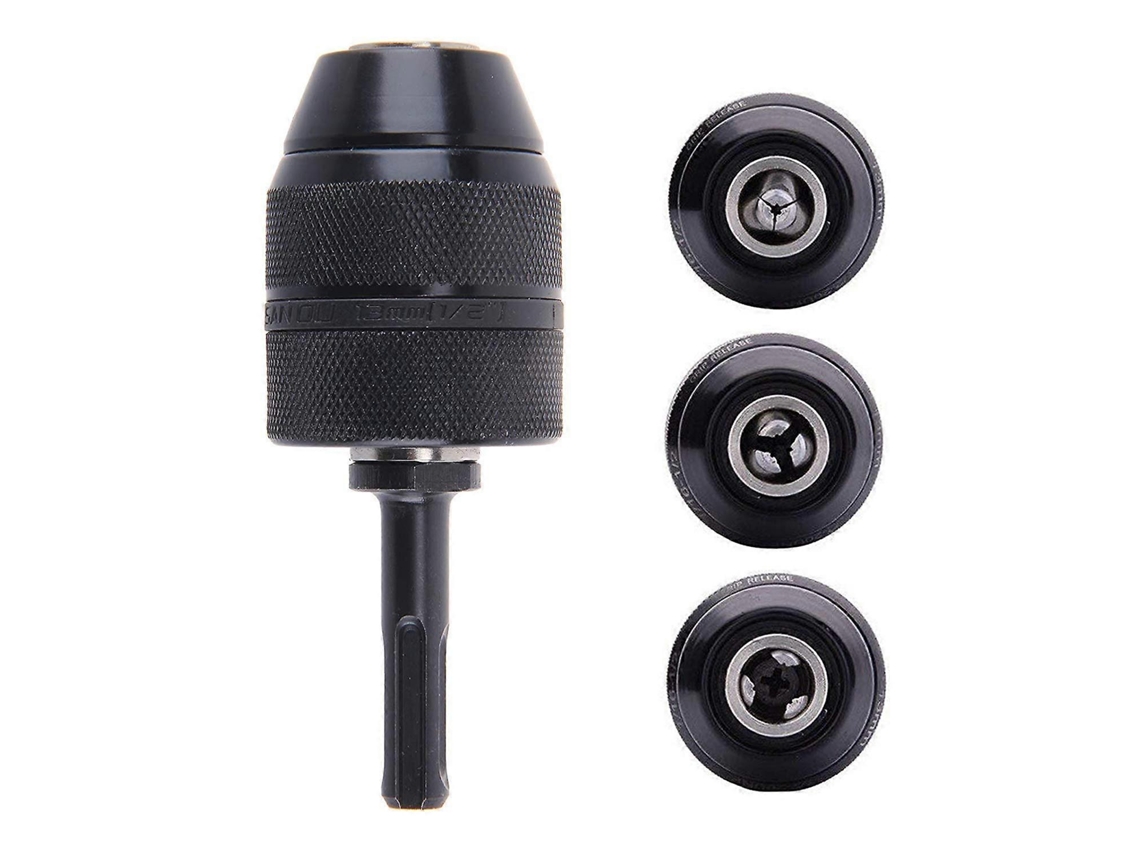 Chuck Sem Chave de Liberação Rápida 2 13mm Profissional Resistente para Furadeiras de Martelo e Elétricas com Rosca 1/2 20unf