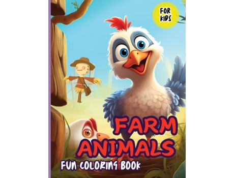 Livro Farm Animals Fun Coloring Book For Kids Baby Farm Animals Coloring and Activity Book de Claudia (Inglês)