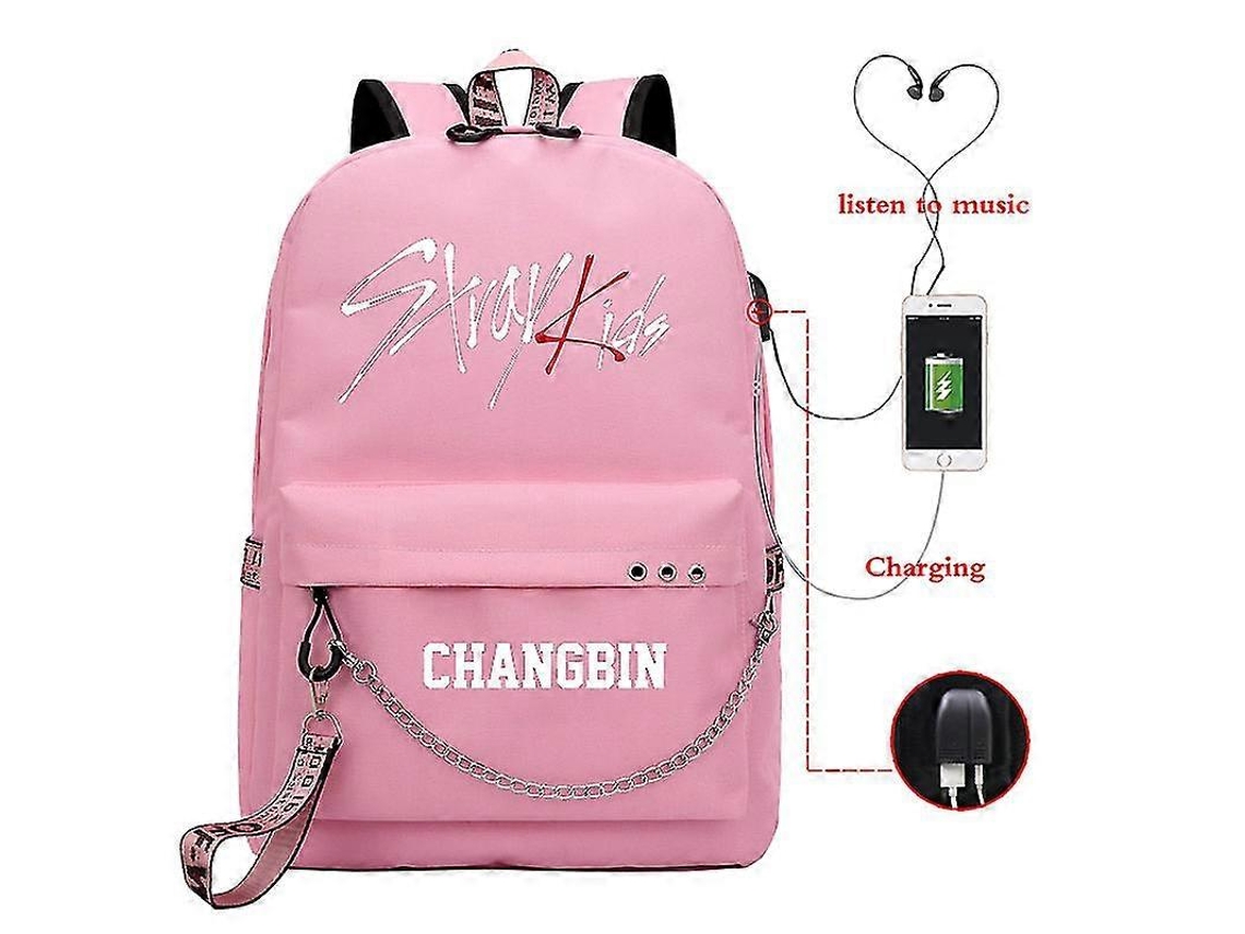 Mochila Stray Kids Usb Estilo Coreano Felix Escolar Volta Às Aulas Meninos Meninas Fãs Mochila_ofertas Especiais Aquaforge