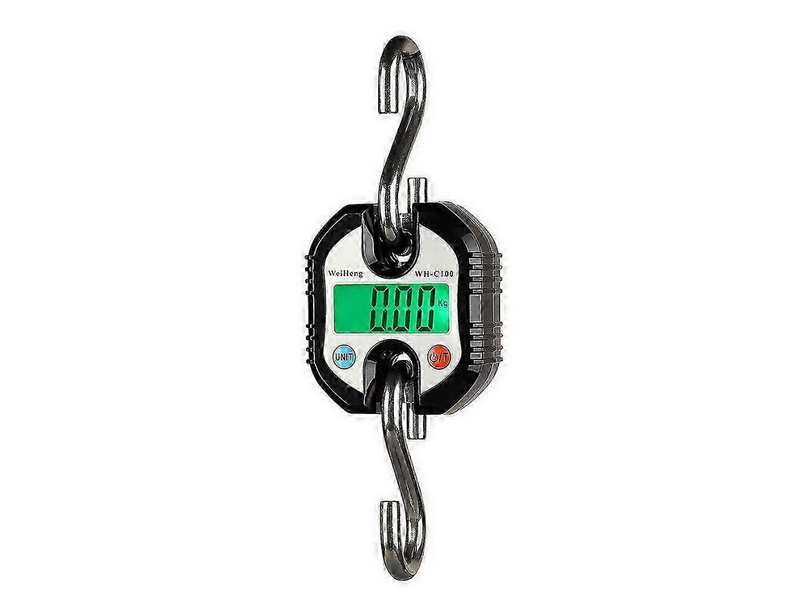 Balança Eletrônica Digital De Gancho Weiheng Wh C100 Para Serviço Pesado, Em Aço Inoxidável, Com Visor Lcd. Aquaforge