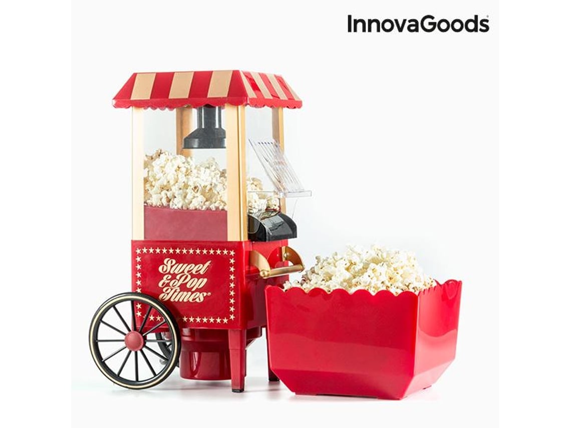 Máquina de Pipocas Sweet & Pop Times Innovagoods 1200W Vermelha