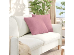 Vidaxl Travesseiros De Sofá 2 Pcs Rosa 50 X 50 Cm