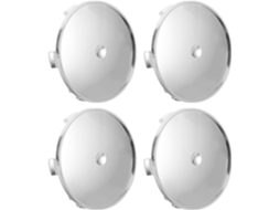 Conjunto de 4 capas de roda leves e elegantes em ABS Prate.