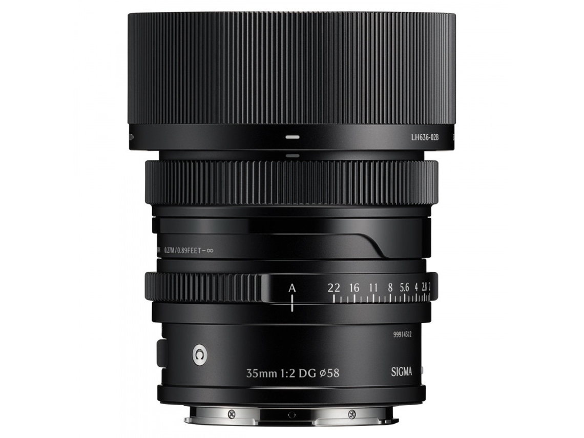 Lente SIGMA 35mm F/2 DG Preta Modelo Contemporâneo Compatível com Montagem L