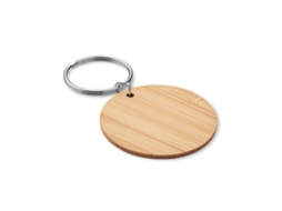 Chaveiro redondo de bambu MIDOCEAN