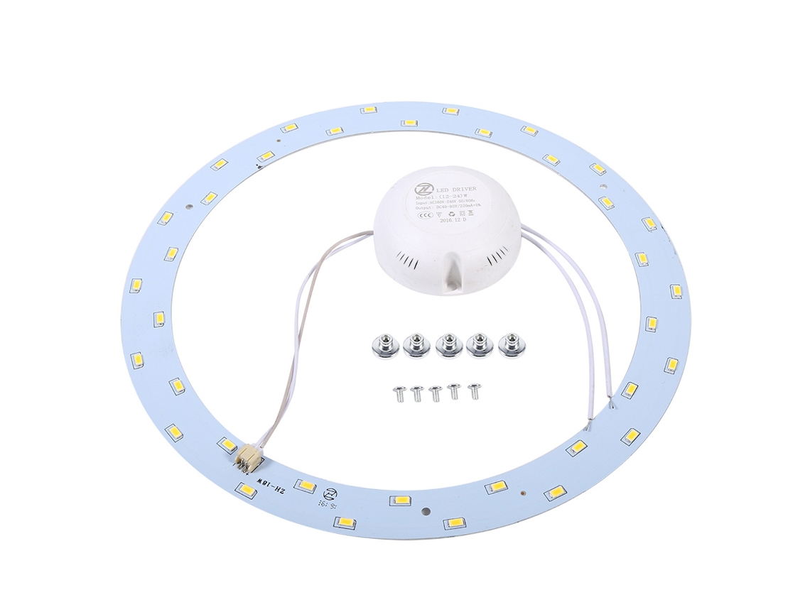 Luminária de Teto Led de Fonte de Luz Circular 18W Diâmetro de 24.8Cm Luz Monocromática ZMDECQNA