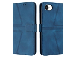 Capa De Couro Para Iphone 16e - Triangular - Cor Sólida