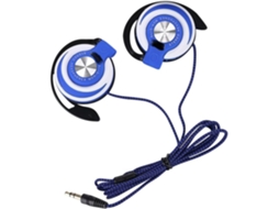 Fones De Ouvido Com Fio, Supra Auriculares, Estéreo Com Graves Potentes E Conector De 3, 5mm, Gancho De Orelha Ajustável