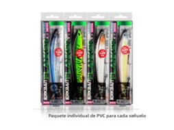 Conjunto de 4 Iscas Magnéticas MDUG, sistema multicolorido, estilo F