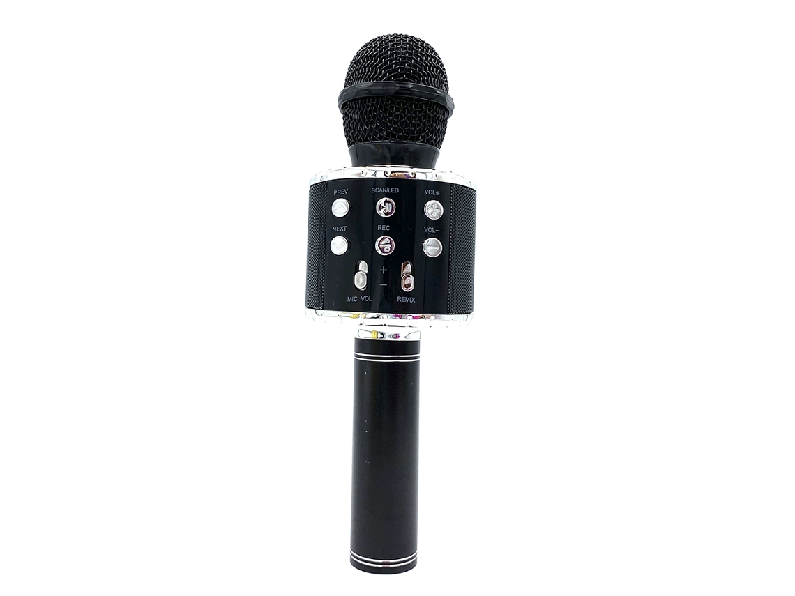 Aetheria microfone Condensador Integrado Ws858l Iluminado com Luzes Led para K Song e Música