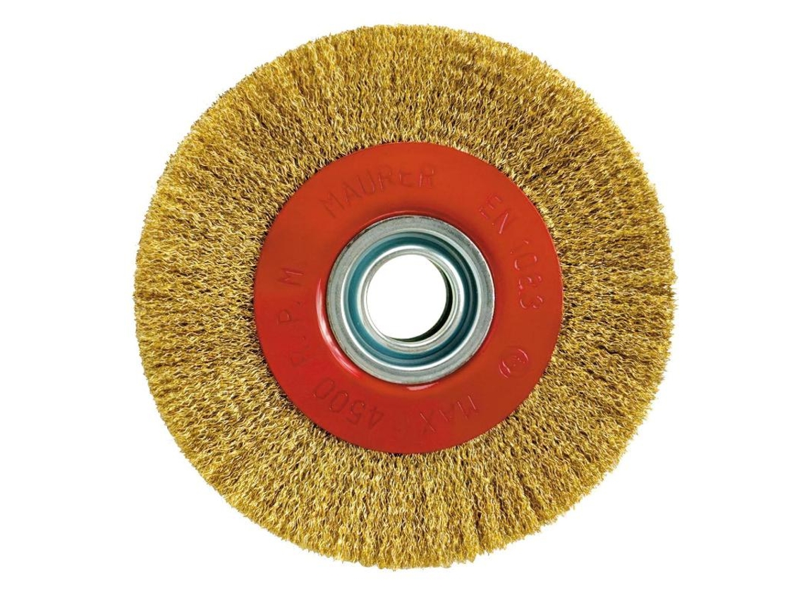 Escova Circular Em Aço Latão Ø 200X42 mm MAURER
