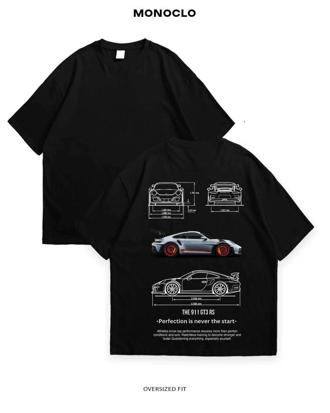 T-shirt Rockinstone Porsche 911 Drop (l)