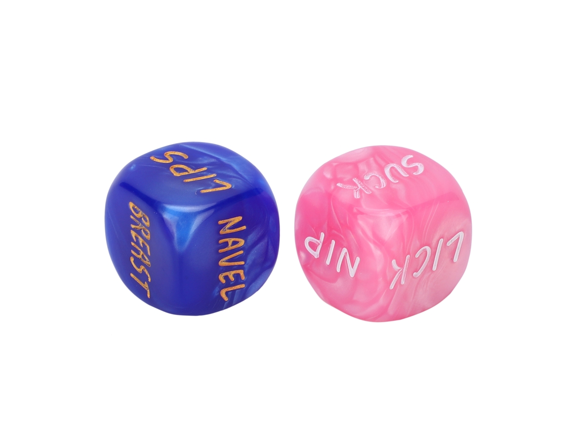Walshlxq dados para Casais Ingleses Casamento Noivos Amantes Festa de Solteiro Múltiplas Pose para Adultos 1 Par