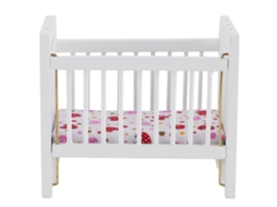 Ats modelo de Cama Miniatura 1:12 para Casa de Muñecas Con Colchón, Mueble Simulación, Accesorios de Mini Muebles