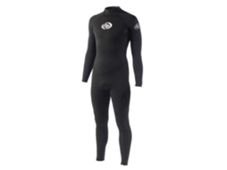 Terno de Neoprene Manga Longa com Zíper Nas Costas Flatlock Full Preto Msstorm Blade