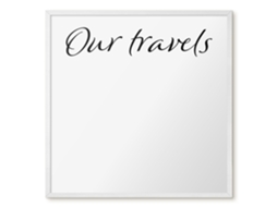 Magnetic Wall Board Our Travels For The Office Espelharte (50x50 Cm)