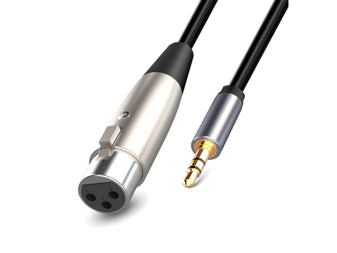 Lurelia Cabo Xlr 3,5 Mm, Para Microfones, Pc E Computador