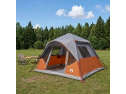 Vidaxl Barraca Instantânea Cinza E Laranja 305 X 275 X 190 Cm