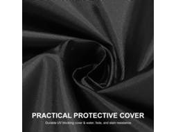 Capa de Guarda chuva de Pátio Impermeável Uv resistente com Zíper para Guarda chuvas de Jardim Exterior | S/MARCA